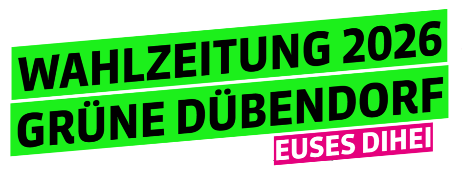 Wahlzeitung 2026 Grüne Dübendorf: Euses Dihei